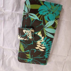 Vintage Roxy Travel Wallet Passport Boarding Pass Credit Cards ID